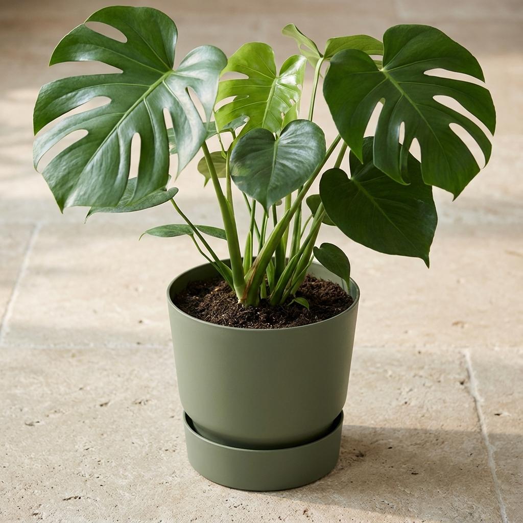 Elho Greenville Round Leaf Green