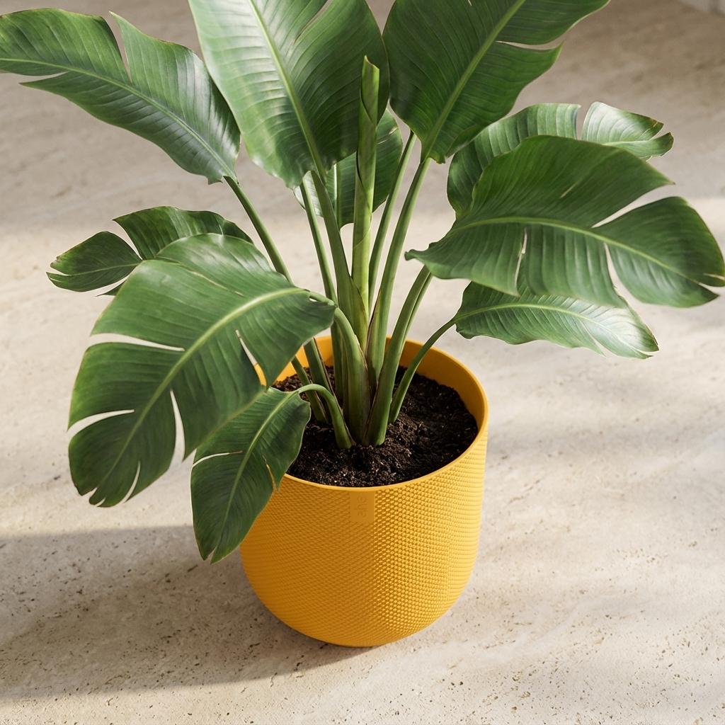 Pot Elho Jazz Round Amber Yellow