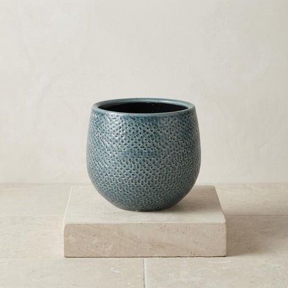 Pot Gabriel Rond Blauw D14