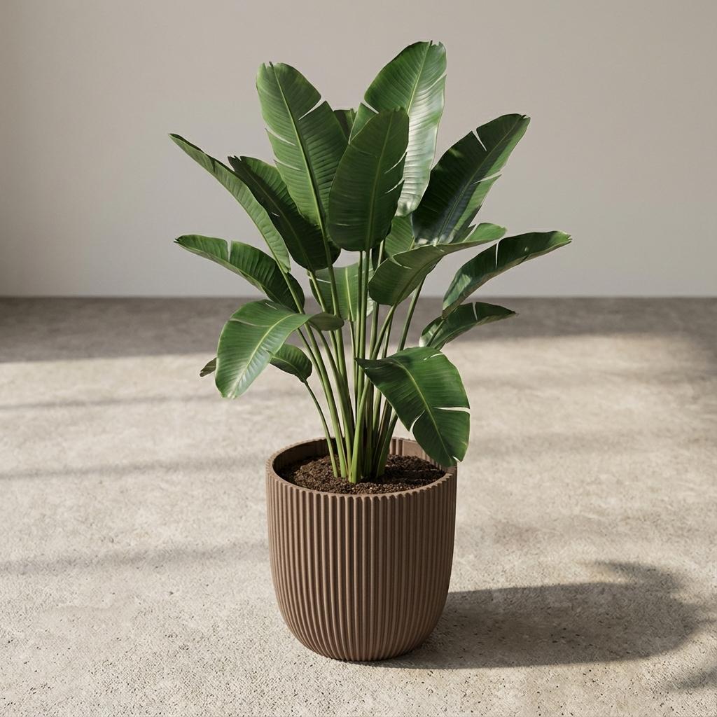 Capi Pot Nature Groove Made With Warm Taupe