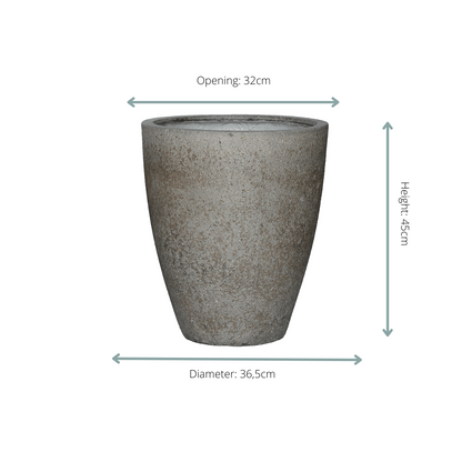 Pot Ben M Dioret Grey - D37 X H45