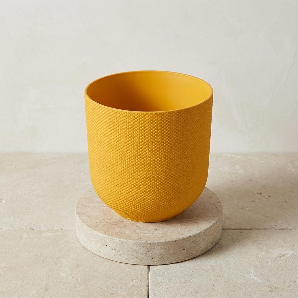 Pot Elho Jazz Round Amber Yellow