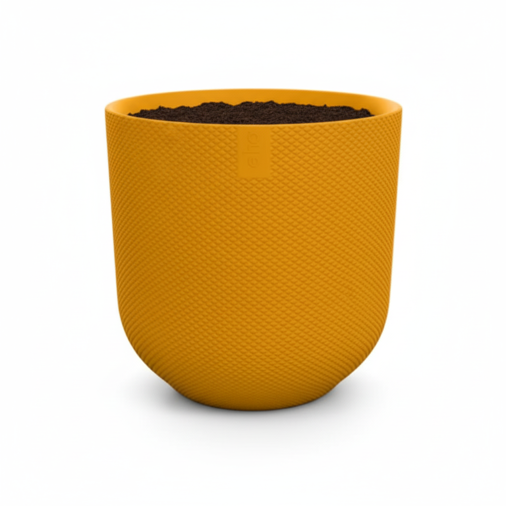 Pot Elho Jazz Round Amber Yellow