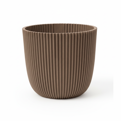 Capi Pot Nature Groove Made With Warm Taupe