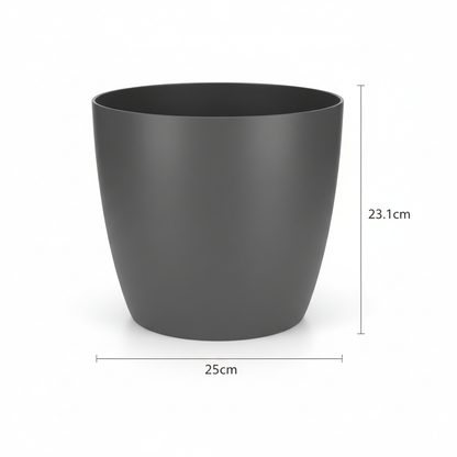Elho Brussels Rond 25Cm Antraciet