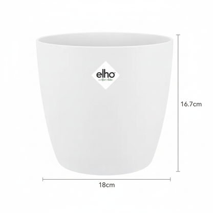 Elho Brussels Rond 18Cm Wit