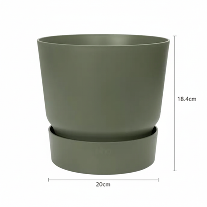 Elho Greenville Round Leaf Green