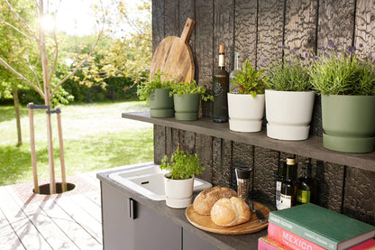 Pot Elho Greenville Round Wit