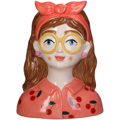 Vaas Fashion Lady ‘Jessie’ 27 Cm – Met Bril En Haarband