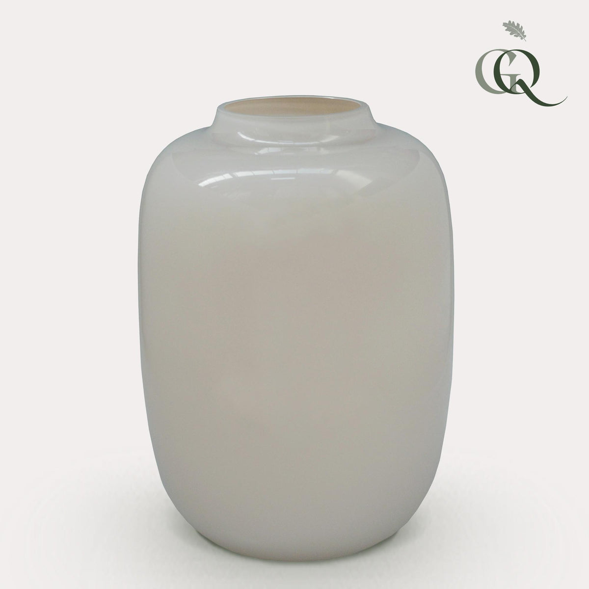 Vaas Glas - M - H35 W25 -Artic Ivory