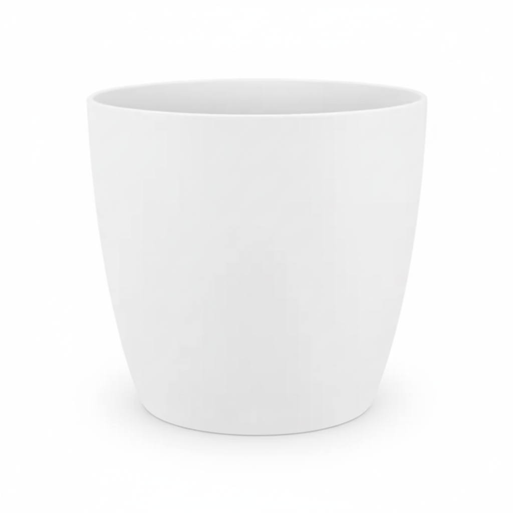 Elho Brussels Rond 25Cm Wit