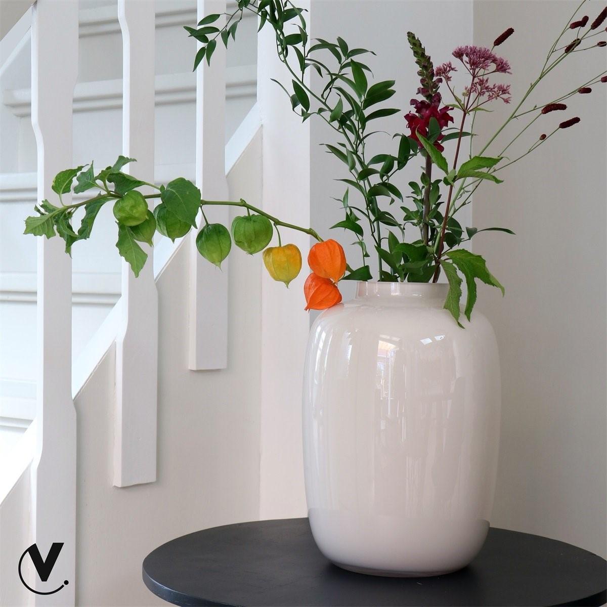 Vaas Glas - M - H35 W25 -Artic Ivory