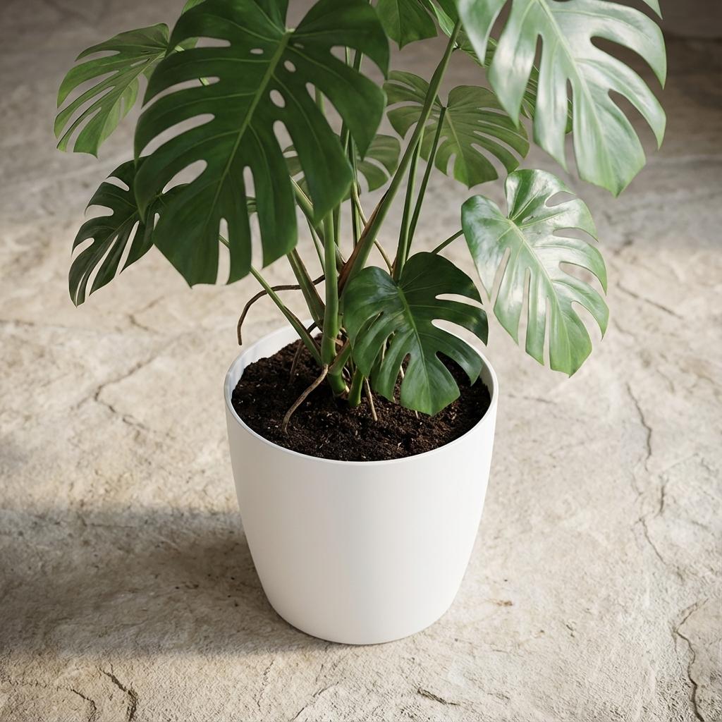 Elho Brussels Rond 25Cm Wit