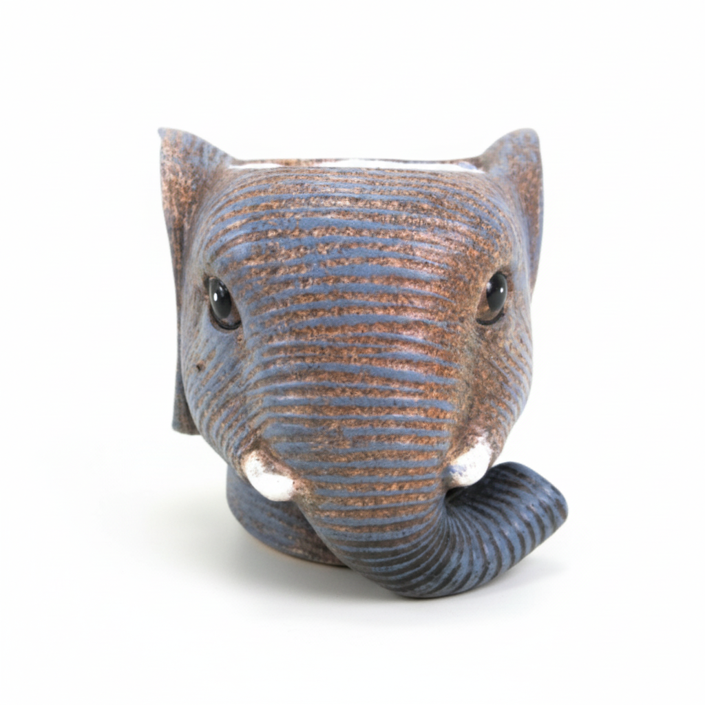 Planter Olifant D11/12X10Cm - Grijs