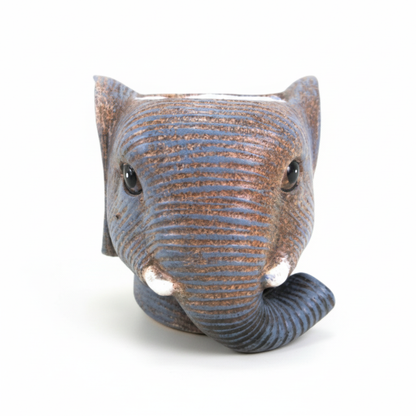Planter Olifant D11/12X10Cm - Grijs