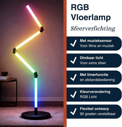 Vloerlamp flexibel met instelbare verlichting