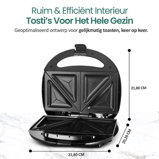 Emerio ST-120889 Tosti-IJzer RVS/Zwart