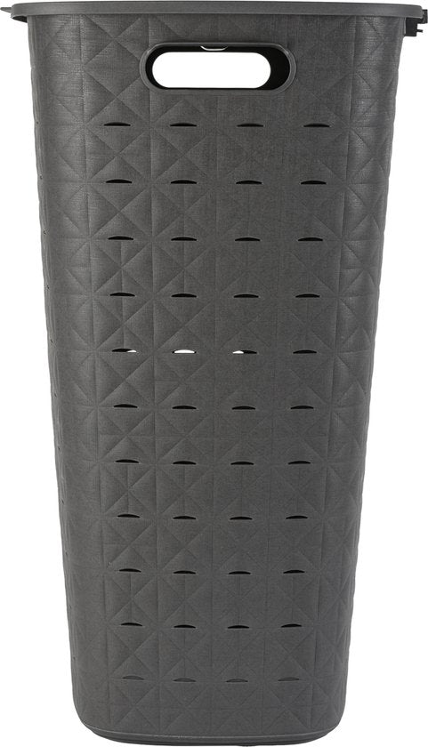 Curver Softex Wasmand met Deksel 56L Antraciet