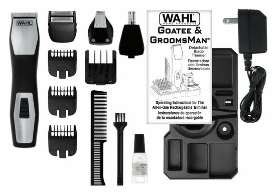 Wahl Groomsman Pro Baardtrimmer Zwart/RVS