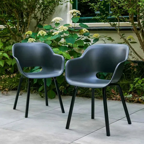 Tuinstoel met Metalen Poten "Noa" 2 stuks