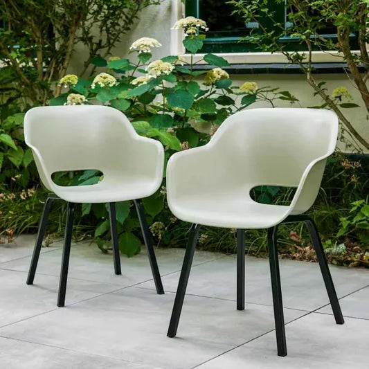 Tuinstoel met Metalen Poten "Noa" 2 stuks