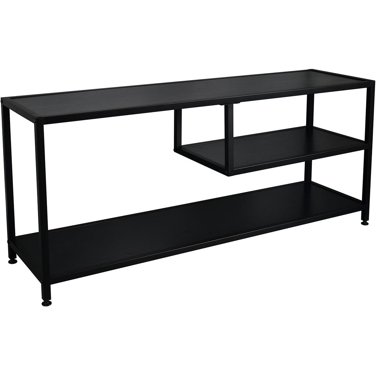 TV-meubel Metaal MDF 120cm Zwart