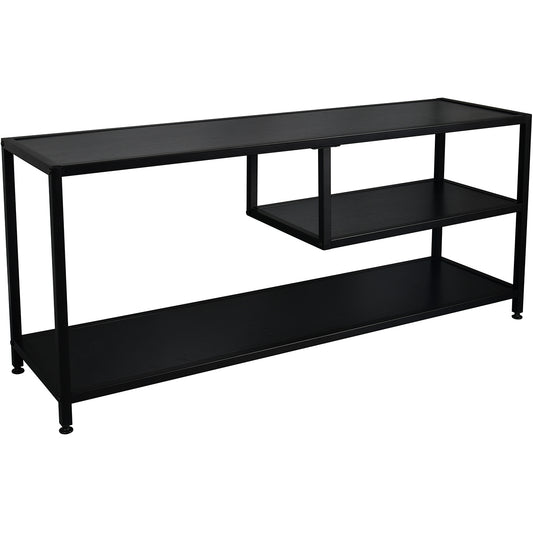 TV-meubel Metaal MDF 120cm Zwart