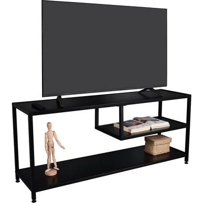 TV-meubel Metaal MDF 120cm Zwart