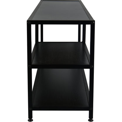 TV-meubel Metaal MDF 120cm Zwart