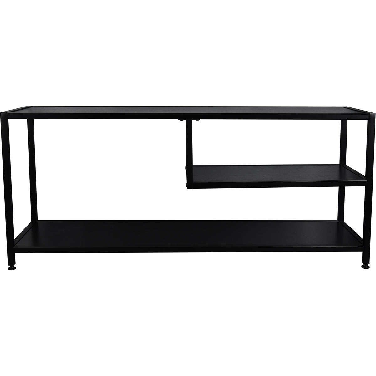 TV-meubel Metaal MDF 120cm Zwart