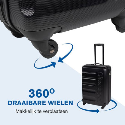 Trolley Set 3-delig 88L- 55L-33L Zwart