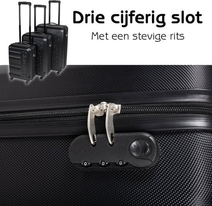 Trolley Set 3-delig 88L- 55L-33L Zwart