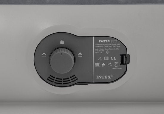 Intex 64112 Twin Prestige Mid-Rise 1-Persoons Luchtbed 191X99X30 Cm Grijs