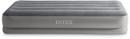 Intex 64112 Twin Prestige Mid-Rise 1-Persoons Luchtbed 191X99X30 Cm Grijs