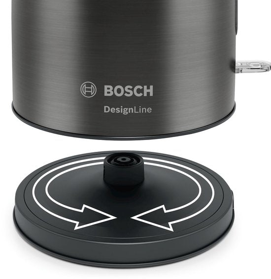 Bosch TWK5P475 Waterkoker 1.7L 2400W RVS/Zwart