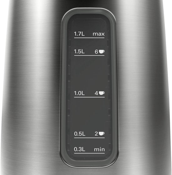 Bosch TWK5P475 Waterkoker 1.7L 2400W RVS/Zwart