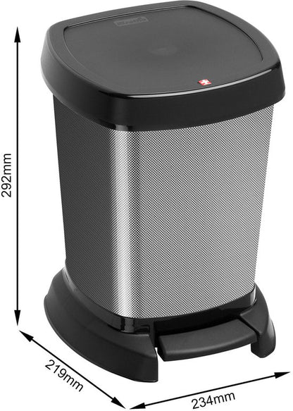 Rotho Paso Pedaalemmer 6L Carbon Metallic