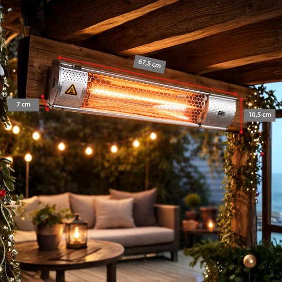 Terrasverwarmer infrarood 2000W