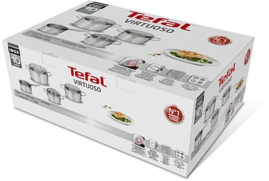 Tefal Virtuoso pannenset RVS 5-delig