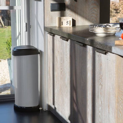 Curver Decobin 40L push zilver/zwart