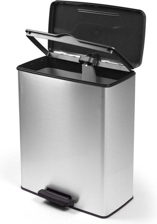 Curver Deco Bin 65L zilver metallic