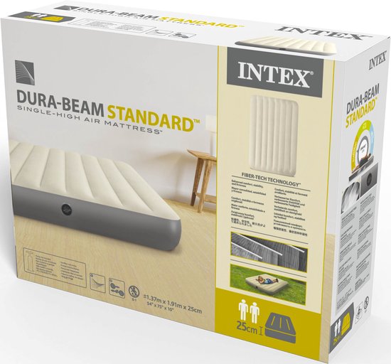 Intex 64102 Durabeam Full Single High Airbed 191x137x25cm