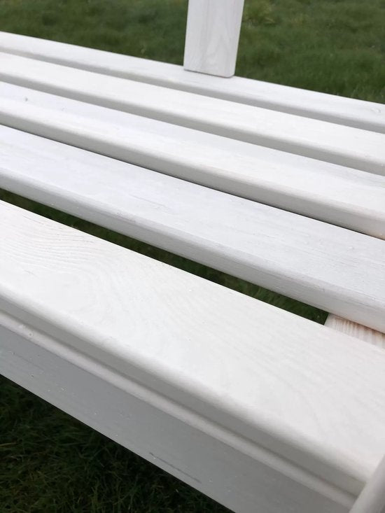 Tuinbank FSC grenen hout 113x40x75cm wit