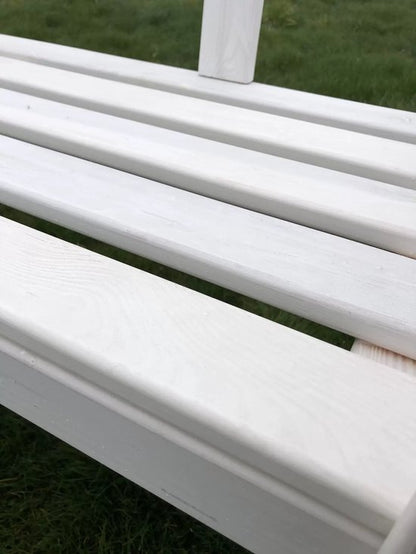 Tuinbank FSC grenen hout 113x40x75cm wit
