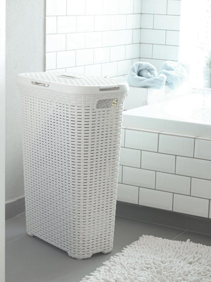 Curver Style Wasmand met Deksel 40L Wit