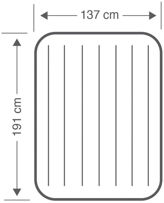 Intex 64102 Durabeam Full Single High Airbed 191x137x25cm