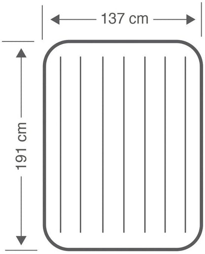 Intex 64102 Durabeam Full Single High Airbed 191x137x25cm