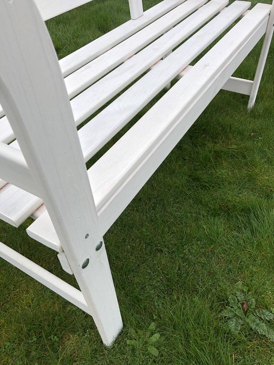 Tuinbank FSC grenen hout 113x40x75cm wit