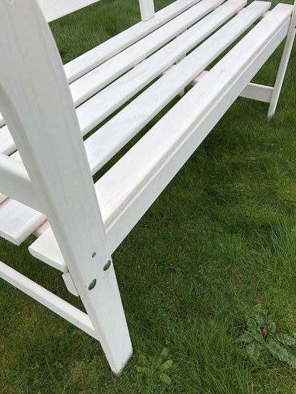 Tuinbank FSC grenen hout 113x40x75cm wit