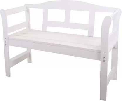 Tuinbank FSC grenen hout 113x40x75cm wit